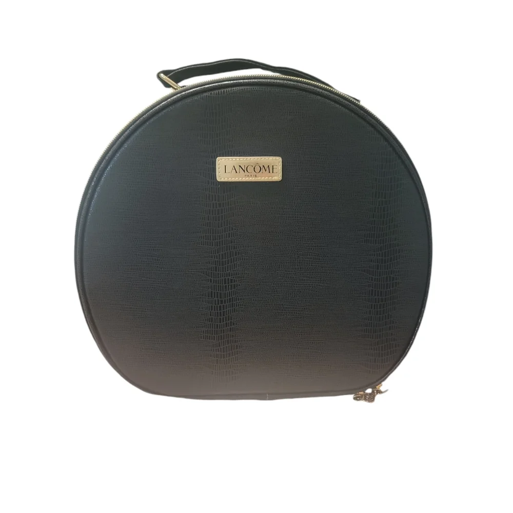 Lancome Black Makeup Travelers Handle Case‎ New